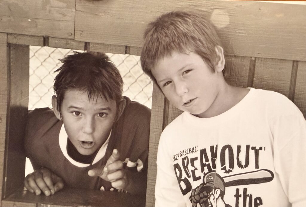 Davis Schneider and older brother, Steven